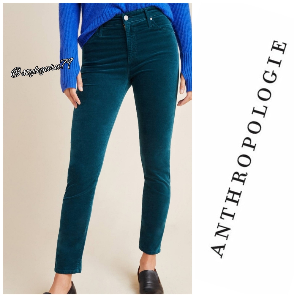 NWT, Anthropologie, AG The Stevie Velvet Jeans